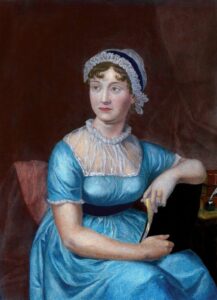 Jane-Austen. Kolorowa adaptacja szkicu Cassandry Austen